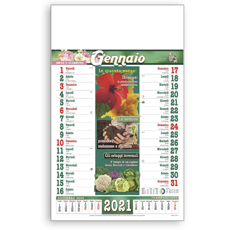 Calendario Orto e Giardino 2021